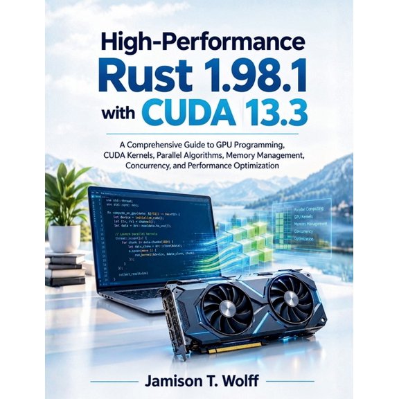 Indept Learning High-Performance Rust 1.98.1 with CUDA 13.3: A Comprehensive Guide to GPU Programming, CUDA Kernels, Parallel Algorithms, Book 6, (Paperback)