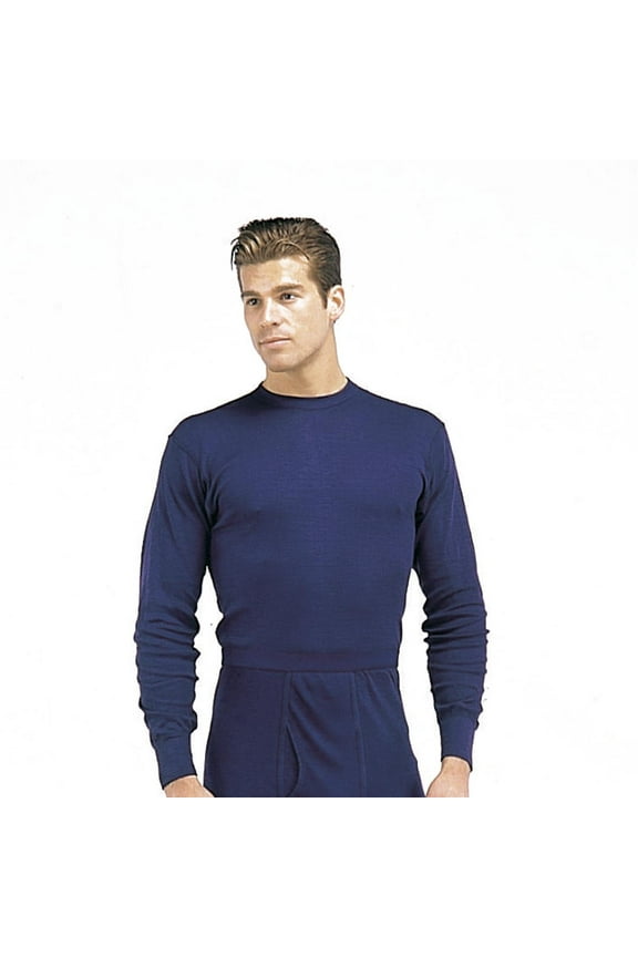 Blue Polypropylene Thermal Long Underwear Tops, Shirts