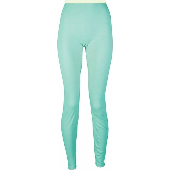 Indera Ladies HydoPur Lightweight Rib Knit Thermal Long John Pant 34206-Medium (Teal)