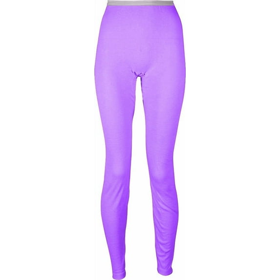 Indera Ladies HydoPur Lightweight Rib Knit Thermal Long John Pant 34208-Medium (lilac)
