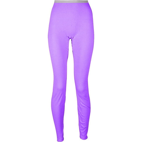 Indera Ladies HydoPur Lightweight Rib Knit Thermal Long John Pant 34208-Small (lilac)