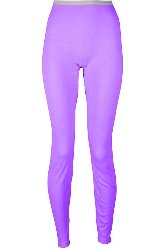 Ladies HydoPur Lightweight Rib Knit Thermal Long John Pant 34208-Small (lilac)