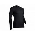 thumbnail image 1 of Indera Men's Cotton Waffle Knit Heavyweight Thermal Underwear Top Large Black, 1 of 2