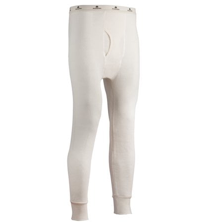 INDERA Men's Heavyweight Raschel Knit Thermal Underwear Pant, Natural, Large