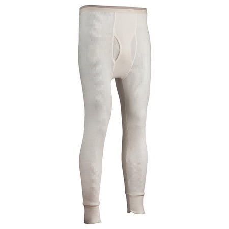 Indera Men's Tall Traditional Long Johns Thermal Underwear Pant, Natural, 4X