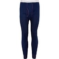 thumbnail image 1 of Indera Mens Regular & Big ICEtex Dual Face Fleeced Thermal Long John Pant 23491-X-Large (Navy Blue), 1 of 3