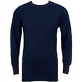 thumbnail image 1 of Indera Mens Regular & Big ICEtex Dual Face Fleeced Thermal Long John Top 23489-Small (Navy Blue), 1 of 3