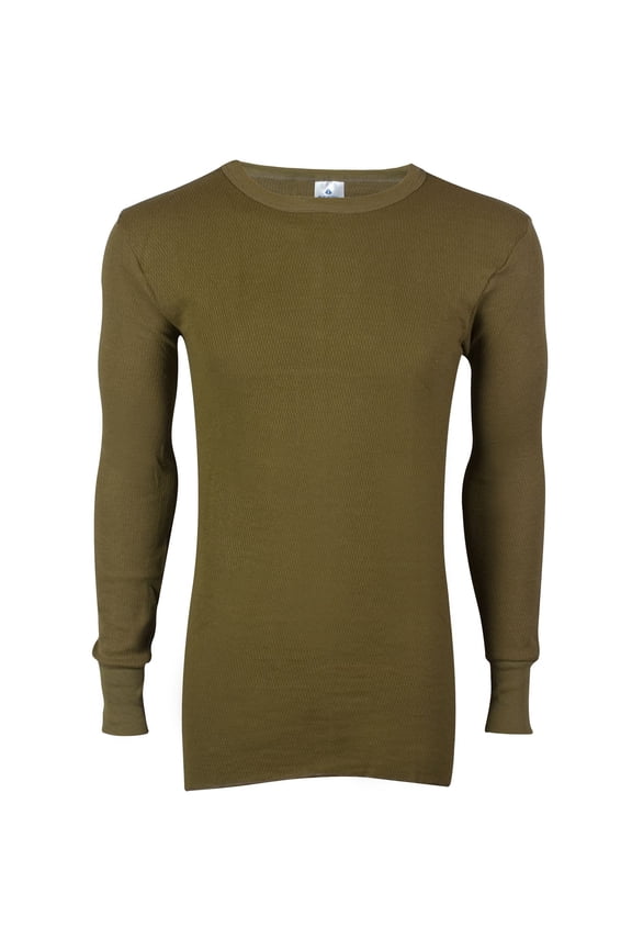 Mills Men's ICETEX Performance Thermal Top with Silvadur, Khaki, Small