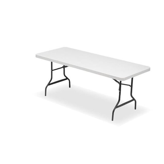 IndestrucTable 500 Series Folding Table - Platinum - 30 x 72 in. - Lightweight & Durable