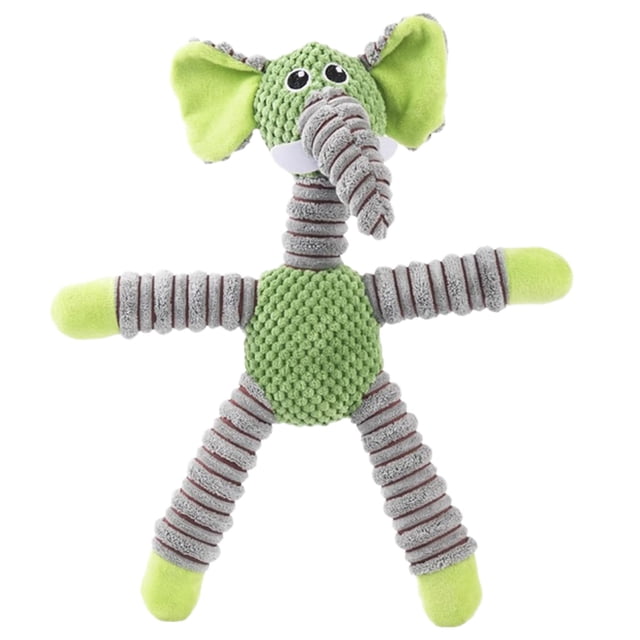 Indestructible Chew Toy for Aggressive Chewers - Squeaky Teething Animal Toy for Dogs - Indoor and Outdoor Play