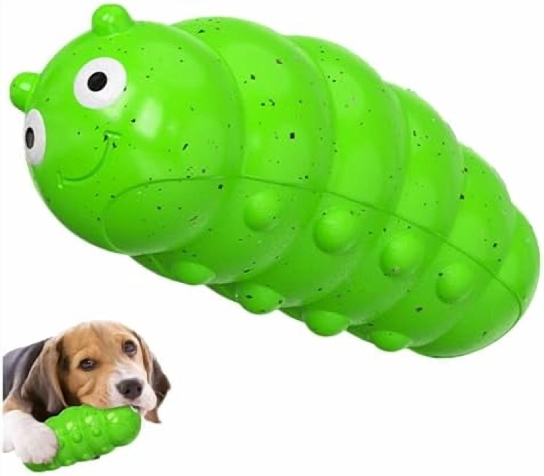 Indestructible Chew Toy for Large Breeds, Extremely Tough Dog Toy for Aggressive Chewers, Durable Latex Green Toy