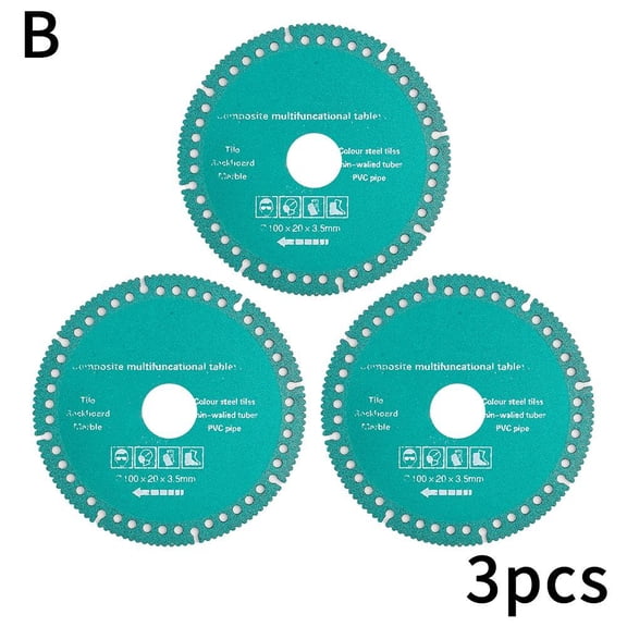 Indestructible Disk for Grinder, Cut Everything in Seconds, Fine Corrugated Tile Cutting Discs Composite Multifunctional Cutting Saw Blades for Ceramic Tile Glass Metal Wood Cutting