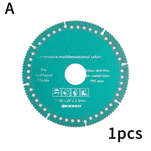 Indestructible Disk for Grinder, Cut Everything in Seconds, Fine Corrugated Tile Cutting Discs Composite Multifunctional Cutting Saw Blades for Ceramic Tile Glass Metal Wood Cutting