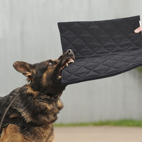 Indestructible Dog Beds - Chew Proof Crate Pad for Aggressive Chewers, Machine Washable Quilted Mat, Durable for Large Dogs, Black Kennel Pad (28x47 in)