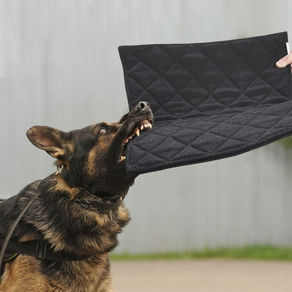 Indestructible Dog Bed, Chew Proof Crate Pad for Aggressive Chewers, Machine Washable Quilted Mat, Durable for Medium Dogs, Black Kennel Pad (28x41 in)