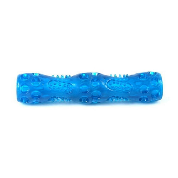 Indestructible Dog Chew Toy Aggressive Chewers Rubber Teeth Cleaning Bone - Blue
