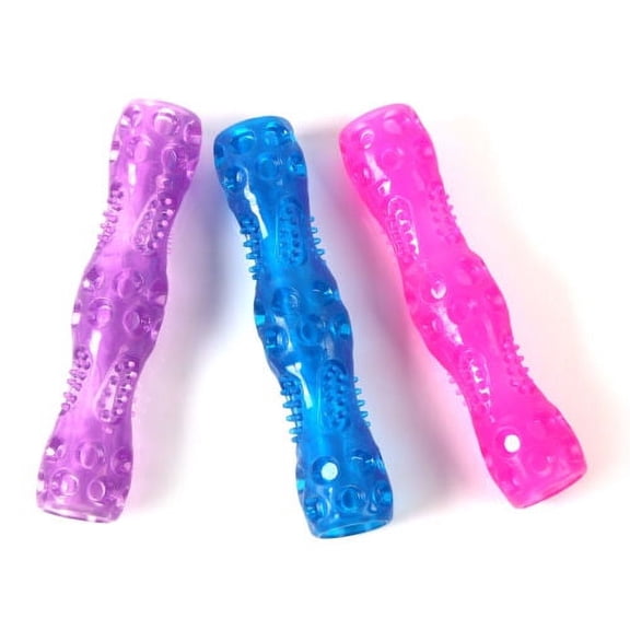 Indestructible Dog Chew Toy Aggressive Chewers Rubber Teeth Cleaning Bone - Neon Green