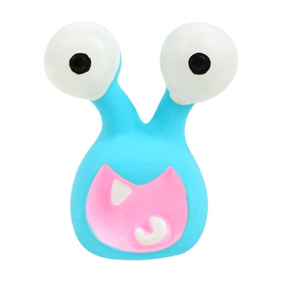 Indestructible Dog Chew Toys for Aggressive Chewers Small Medium Dogs, Latex Squeaky Alien Monster Toy with Funny Design, Interactive Teething Toy for Teeth Cleaning & Play，Pink