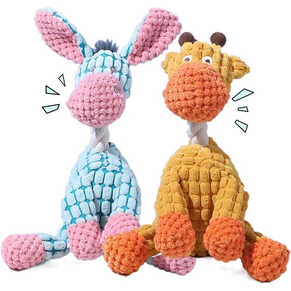 Indestructible Dog Toy, 2026 New Durable Plush Dog Toys for Aggressive Chewers, Squeaky Chew Toy for Small Medium Large Dogs Puppy Teething Toys