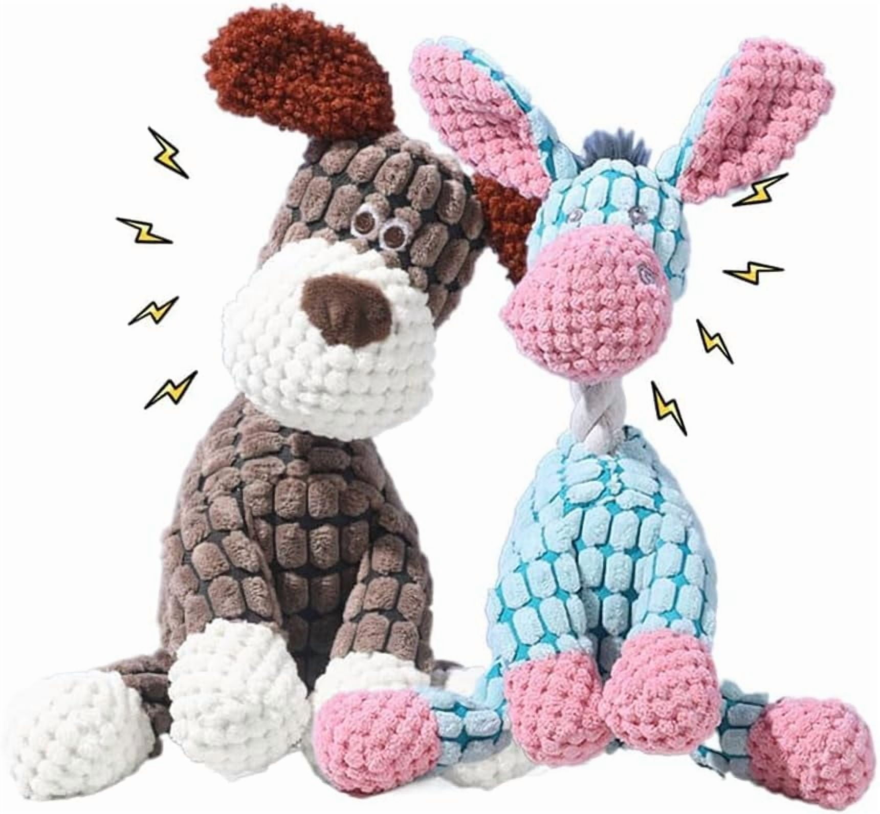 Indestructible Dog Toy, 2026 New Durable Plush Dog Toys for Aggressive Chewers, Squeaky Chew Toy for Small Medium Large Dogs Puppy Teething Toys