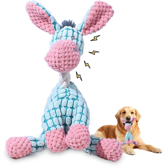 Indestructible Dog Toy, 2026 New Durable Plush Dog Toys for Aggressive Chewers, Squeaky Chew Toy for Small Medium Large Dogs Puppy Teething Toys
