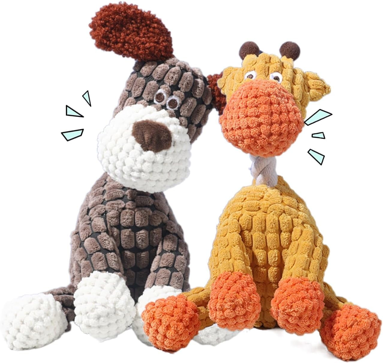Indestructible Dog Toy, 2026 New Durable Plush Dog Toys for Aggressive Chewers, Squeaky Chew Toy for Small Medium Large Dogs Puppy Teething Toys