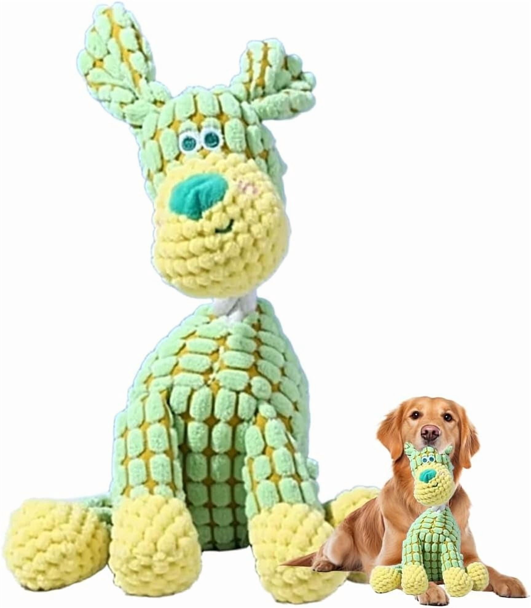 2026 New Dog Toys, Indestructible Plush Dog Toy for Aggressive Chewers, Interactive Squeaky Soft Puppy Chew Toy, Durable Teething Toys for Small Medium Large Dogs