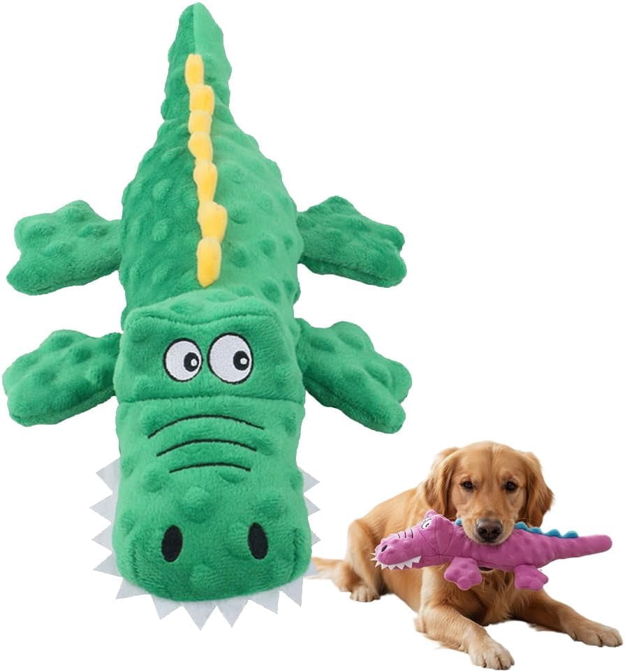 Indestructible Dog Toys for Aggressive Chewers, 2026 New Squeaky Dog Toys for Aggressive Chewers Dogs, Puppy, Interactive Squeaky Durable Teething Toys for Small Medium Large Pets (Green)