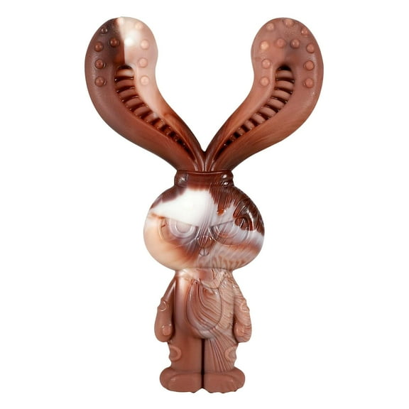 Indestructible Dog Toys For Aggressive Chewers, Tough Nylon Chew Toys With Natural Beef Scent, Interactive Rabbit-Shaped Chew Toys For Large Medium Dogs, Durable Teething Toys For