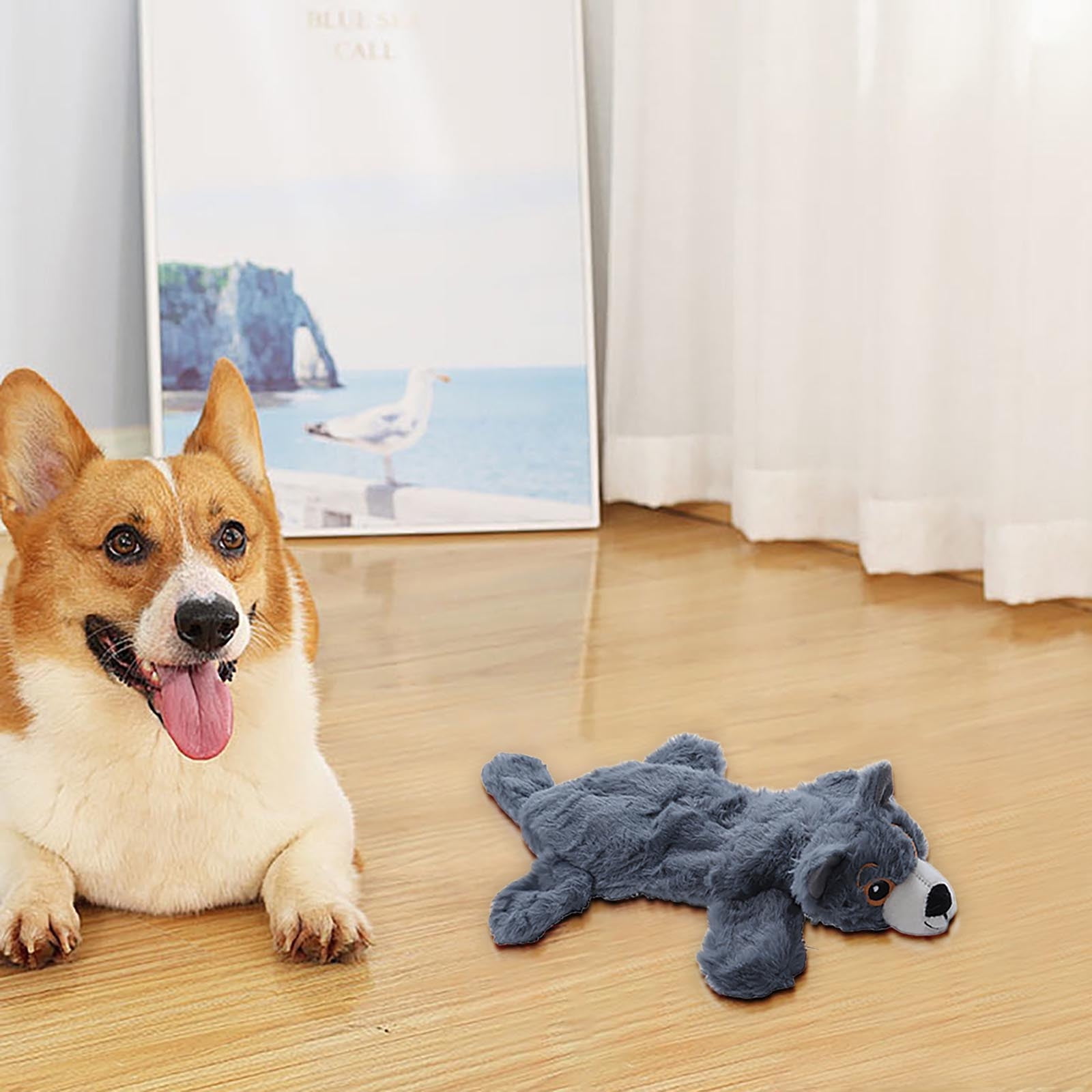 Indestructible Duck-Shaped Linen Chew Toy for Power Chewers, Interactive Dog Toys for Puppy Teething, Soft, Washable and Built to Last