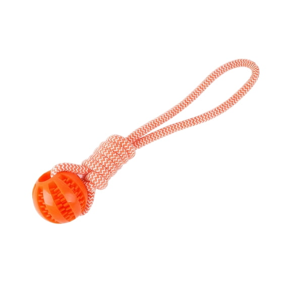 Indestructible Interactive Dog Toy for Small Dogs, Plush Trophy Tug of War Toy for Puppy, Durable Cotton Chew Toy for Aggressive Chewers, Boredom Relief,Orange