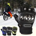 thumbnail image 1 of Indestructible Motorcycle Gloves | Steel Alloy Pads • Touchscreen Forefinger • Breathable Mesh Lining • Thick Palm Protection • Durable, Shock Absorbing • Pair, 1 of 6