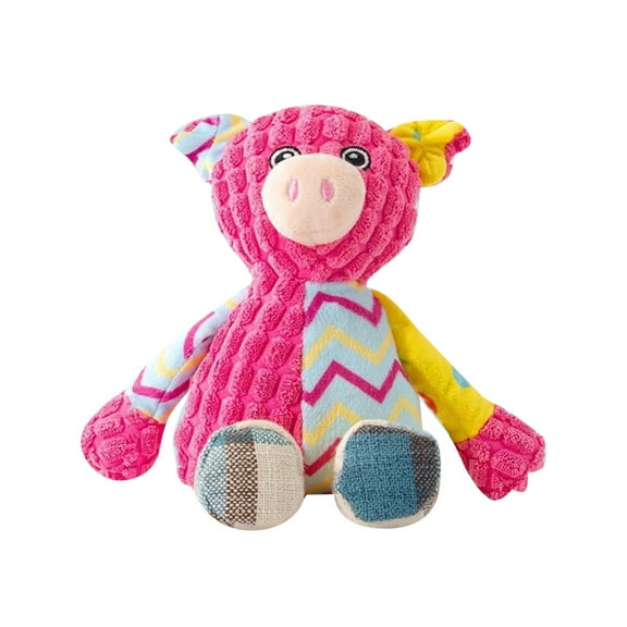 Indestructible Pig Dog Toy with Squeaker for Aggressive Chewers Large Breed Invincible Chewing Animal