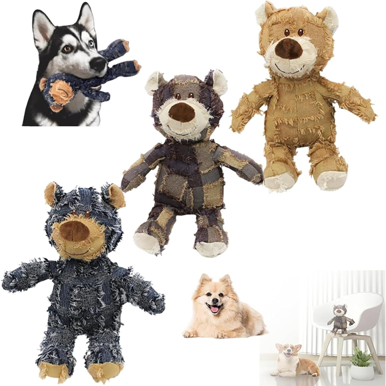 Indestructible Robust Bear, 2024 New Dog Companion for Heavy Chewers