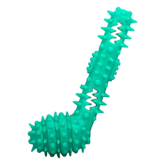 Indestructible Rubber Chew for Aggressive Chewers – Tough Teeth Cleaning Stick for Small Medium and Large – Teething Toy for Indoor and Outdoor Use