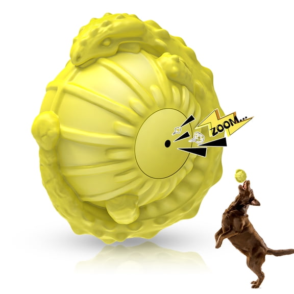 Indestructible Squeaky Dog Balls for Large Dogs  Durable Natural Rubber Chew Toy, Interactive Fetch & Water Play, Milk-Scented, Teeth Cleaning, Aggressive Chewers