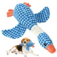 thumbnail image 1 of Indestructible Squeaky Duck Dog Toy, Durable Plush Chew Toys for Aggressive Chewers, Robust Squeak Toy for Large Small Dogs, Keeps Them Busy, Blue, 1 of 9