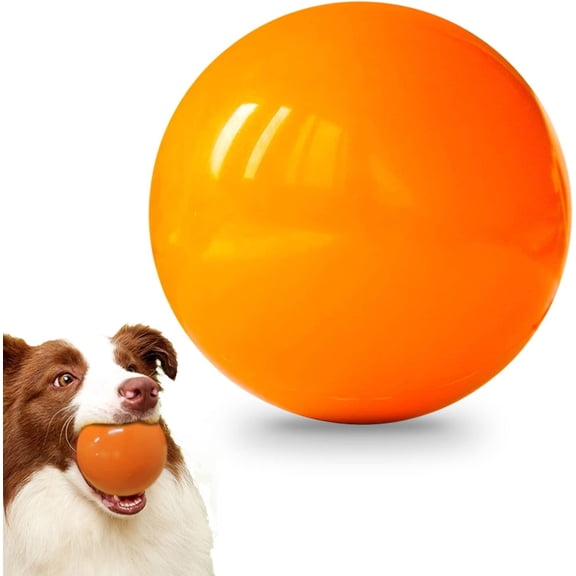 Indestructible Toys - Solid Rubber Balls for Aggressive Chewers, Safe & Non-, Floating Fetch Toys for Medium & Large Dogs