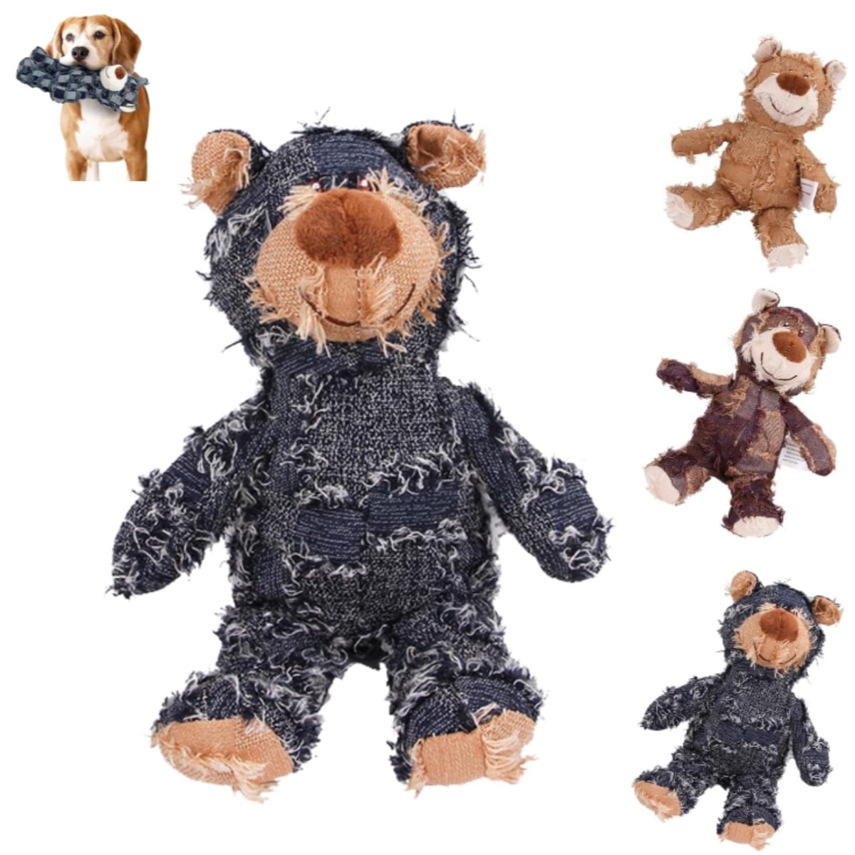 Unbreakable Bear Dog Toy - 2025 Upgraded Indestructible Chew Toy For Aggressive Chewers