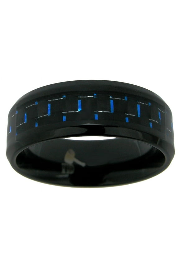 Indestructible black titanium rings for men