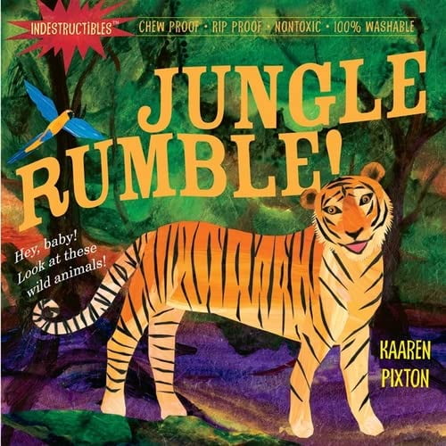 Pre-Owned Indestructibles: Jungle Rumble!: Chew Proof - Rip Proof - Nontoxic - 100% Washable (Book for Babies, Newborn Books, Safe to Chew) (Paperback) 0761158588 9780761158585