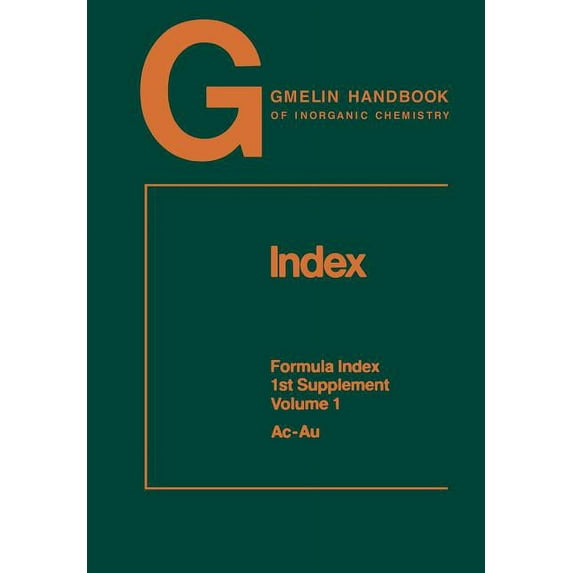 Index: 1st Supplement Volume 1, (Paperback)