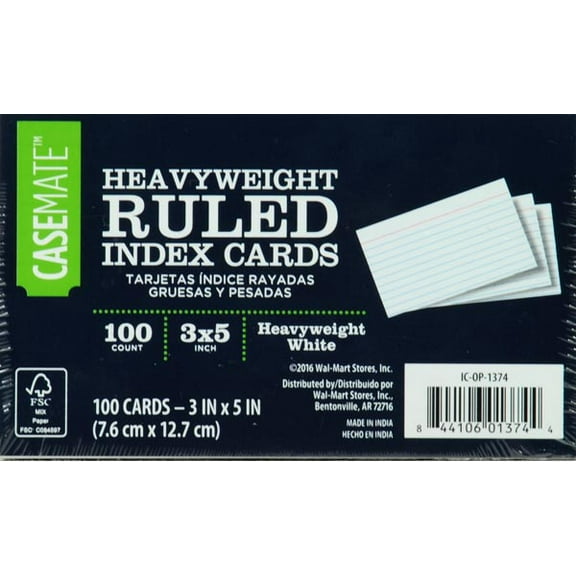 Index 3x5 Hd 100 Ct