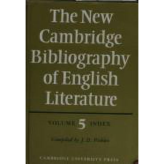 Pre-Owned Index (Hardcover) 9780521213103