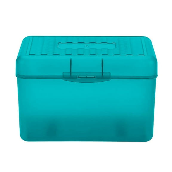 Index Card Box, Ongmies Index Card Holder Notecard Box Recipe Card Box Plastic Storage Organizer for Filling Index Cards, Note Cards, Flashcards, Recipes and Addresses