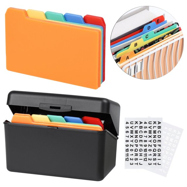 Index Card Dividers Set, Colorful Index Card Guide Set, 100 Blank Index