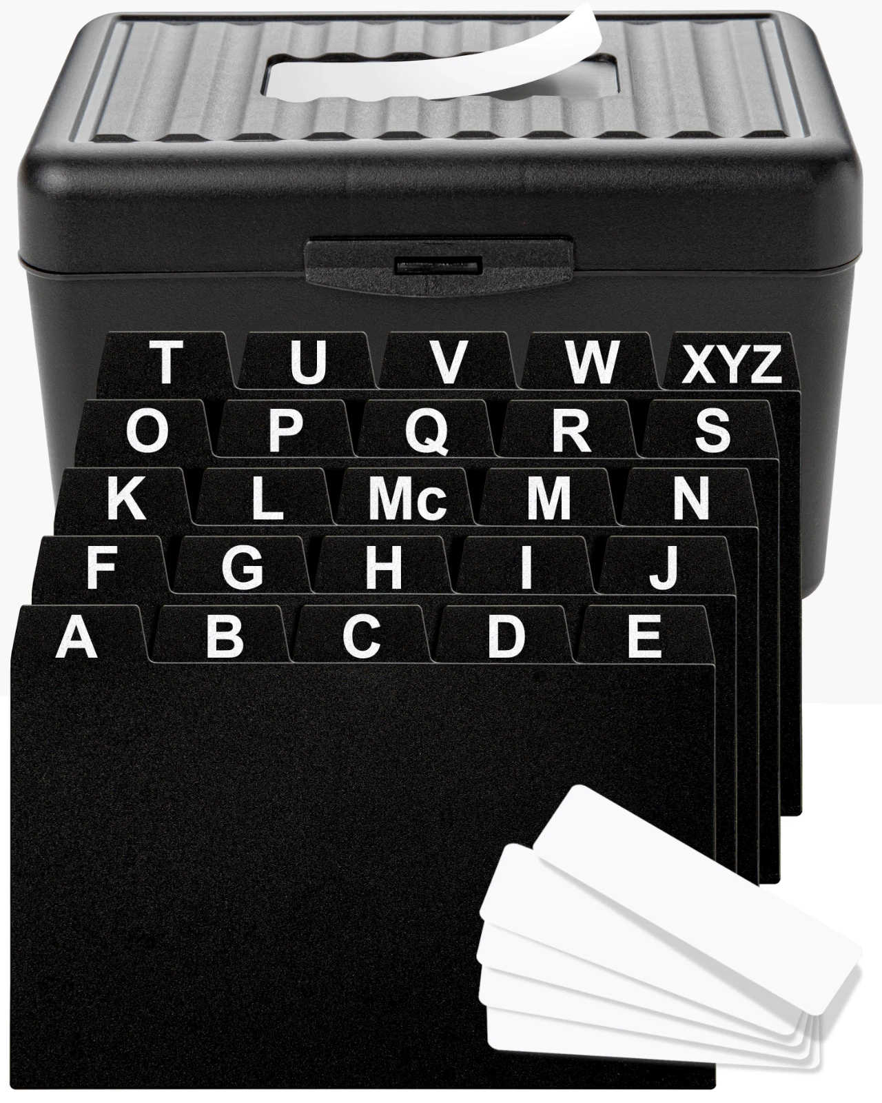 Index Card Holder 3X5 - Business, Recipe, Flash Cards & Index Card Organizer