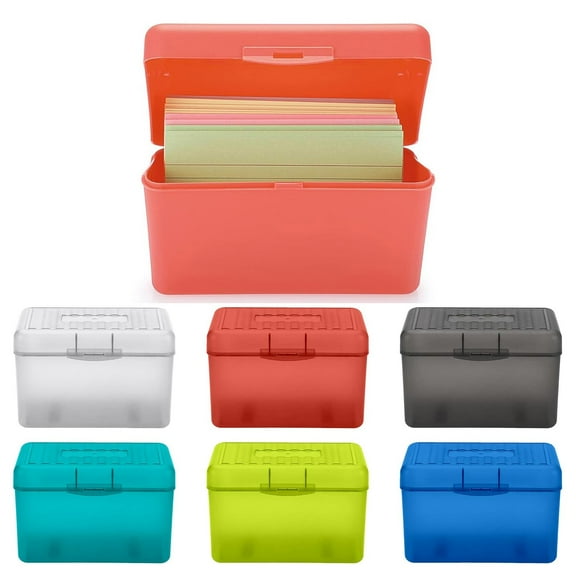 Index Card Holder Box Organizer for Flash Cards, Notecards, and Study Materials