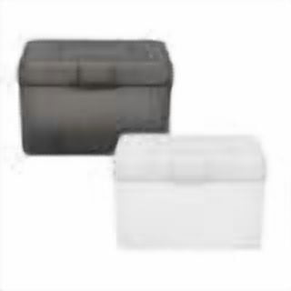 Index Card Holder Index Card Box Notecard Box Card Holder Index Organizer – Black + White, 2-Pack