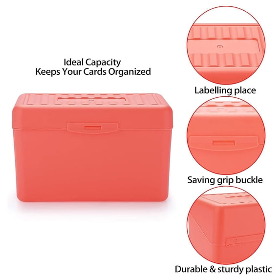 Index Card Holder Index Card Box Notecard Box Card Holder Index Organizer